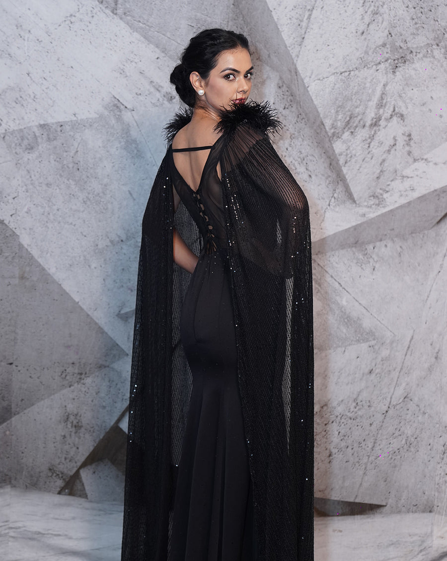 The Retro Black Gown