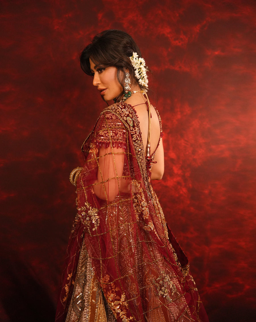 Ruhani Raat Zardosi Lehenga