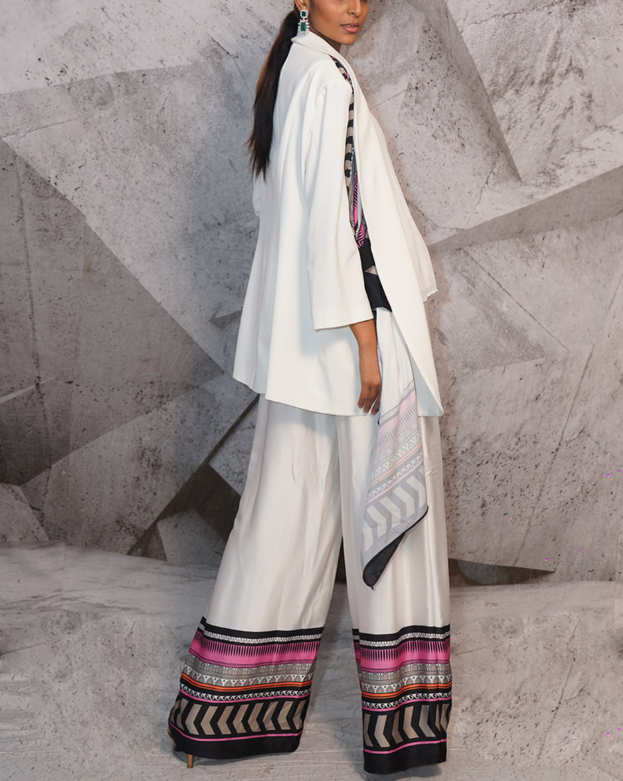 The Printed Drape Blazer Set