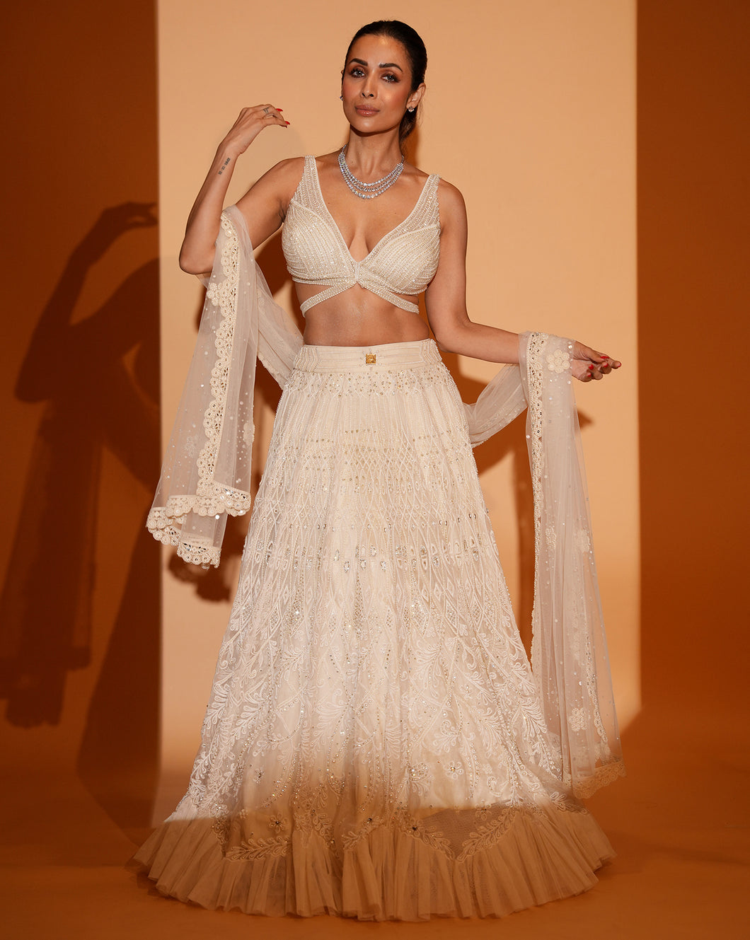 The Ivory Pearl Lehenga