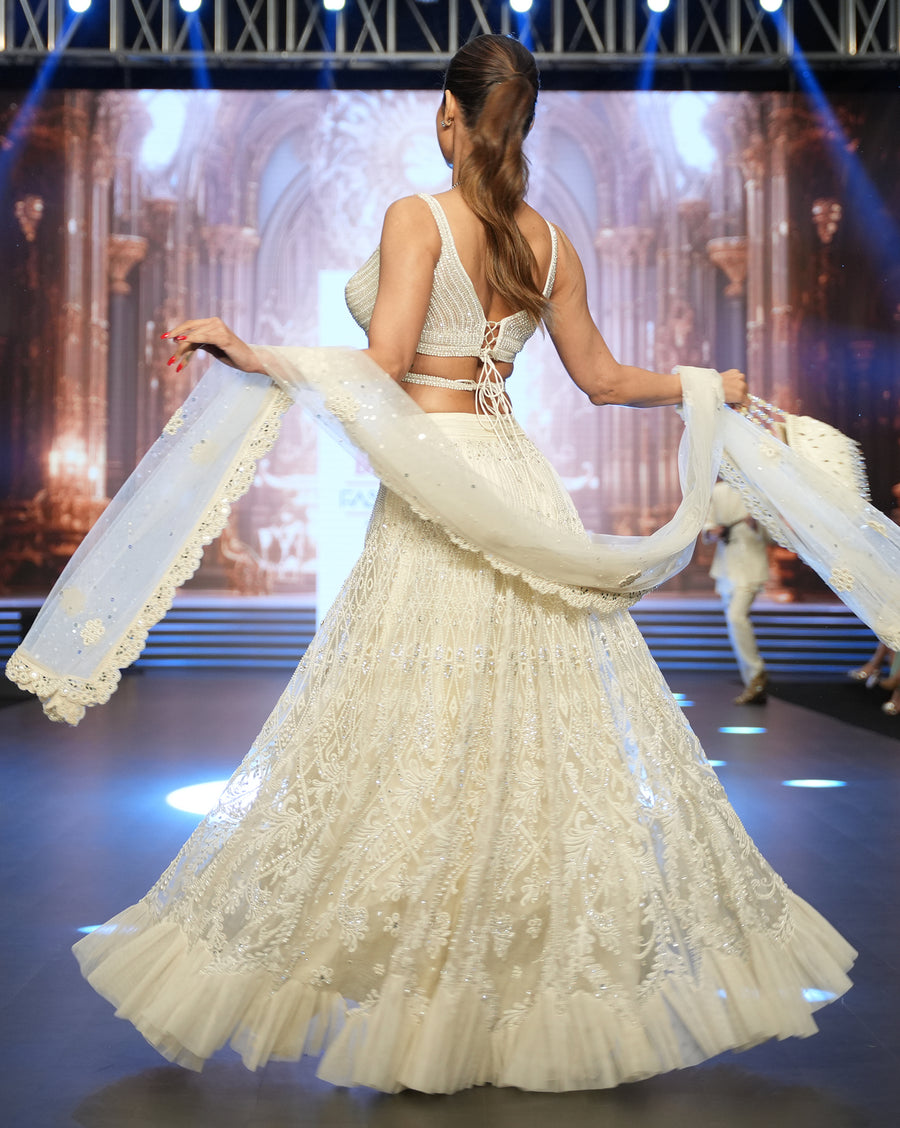 The Ivory Pearl Lehenga