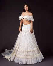 Load image into Gallery viewer, The Butterfly Ivory Lehenga
