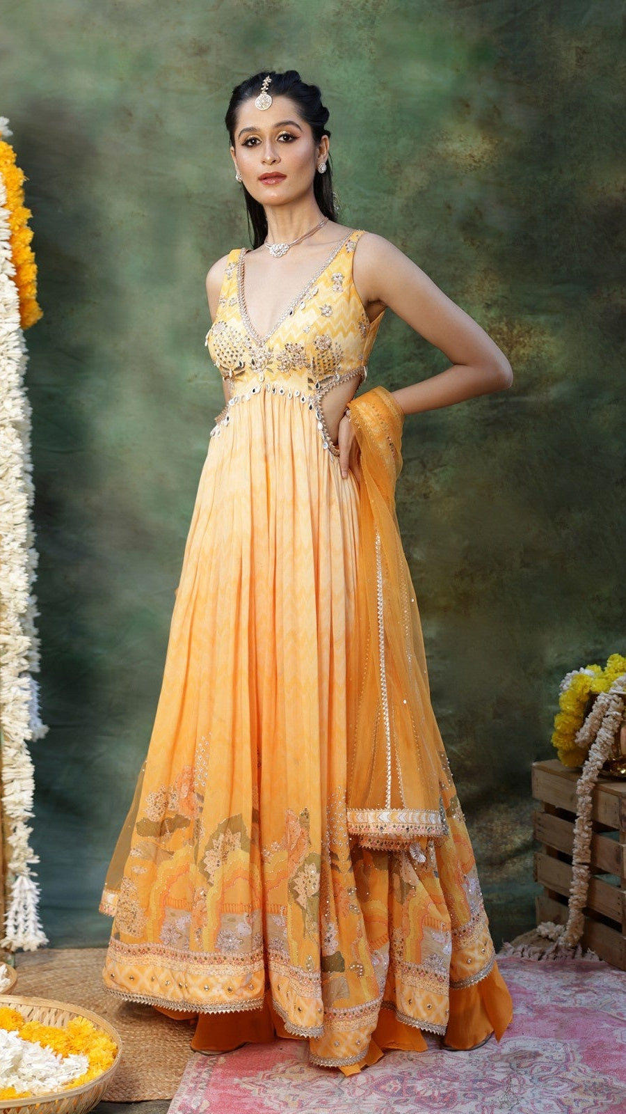 Gulmora Anarkali set