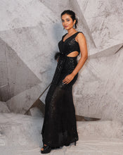 Load image into Gallery viewer, The Quintessential sequins black gown
