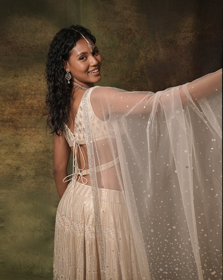 The Spree Ivory Lehenga