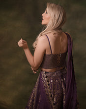 Load image into Gallery viewer, The Anant Purple Lehenga
