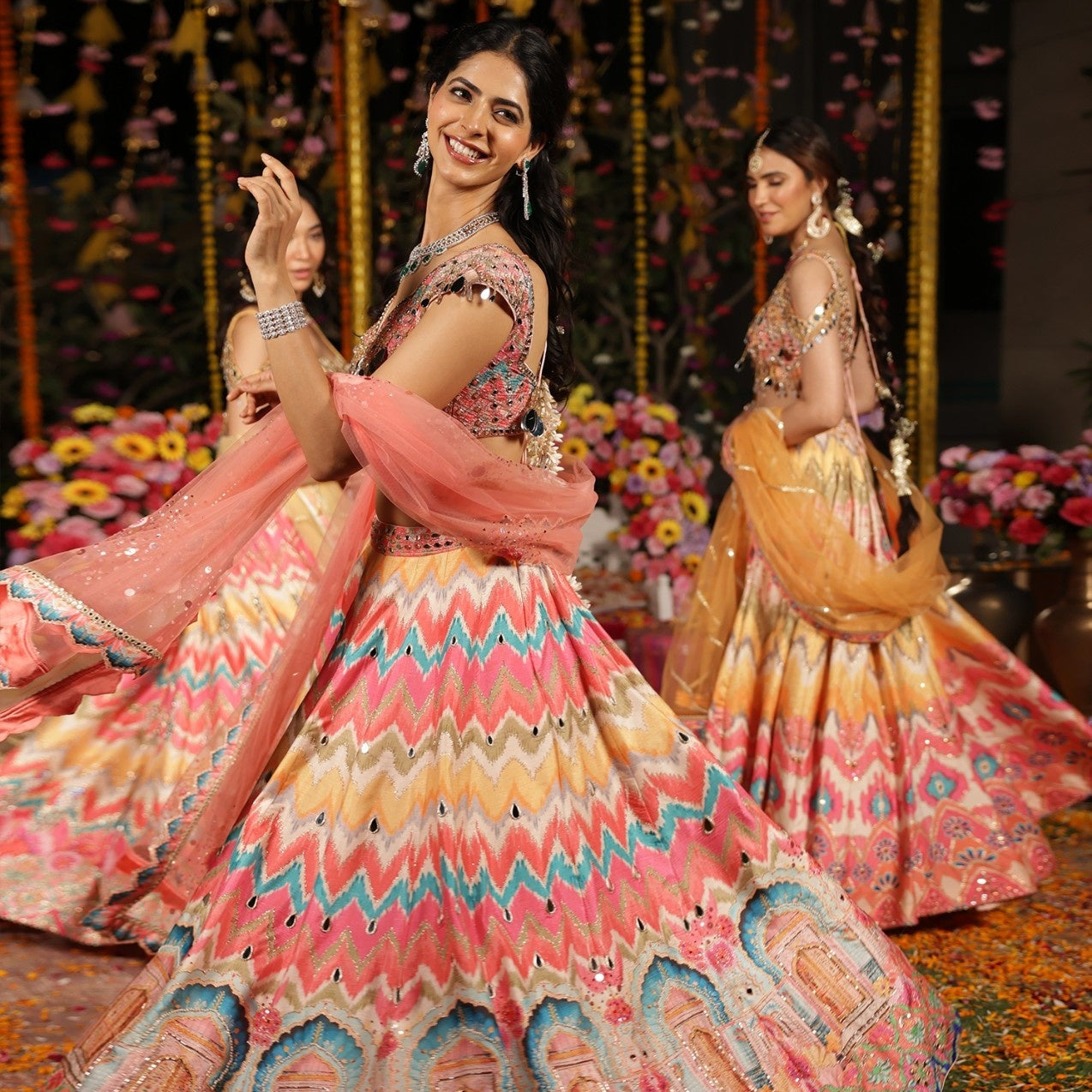 Sheesh Palace lehenga Set