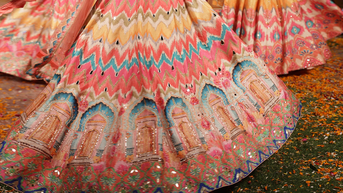 Sheesh Palace lehenga Set