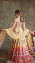 Load and play video in Gallery viewer, Sheesh Colourburst Lehenga Set
