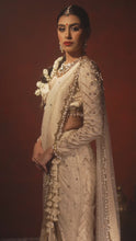 Load and play video in Gallery viewer, Chevron Ivory Kali saree
