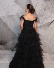 Load image into Gallery viewer, The Beaded Black Gown
