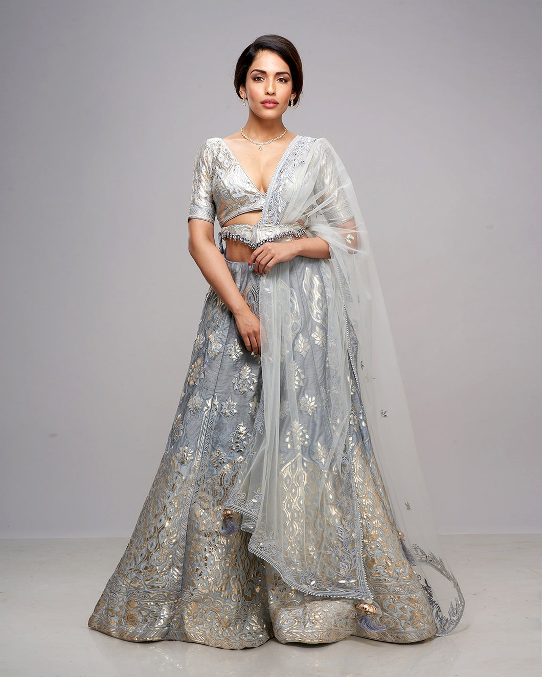 The Powder Blue Lehenga