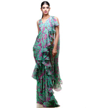 Load image into Gallery viewer, The Green Paisley Sari
