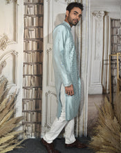 Load image into Gallery viewer, The Blue Mirror Kurta
