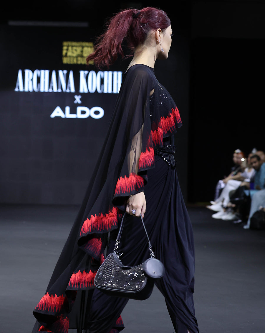 The Cosmic Dhoti Cape Set