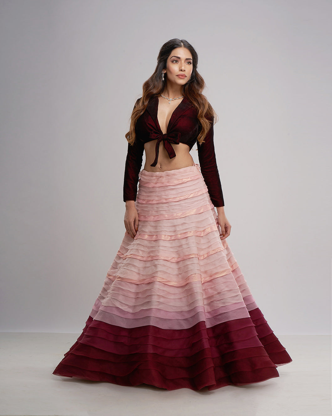 The Textured Ombre Lehenga - Archana Kochhar India