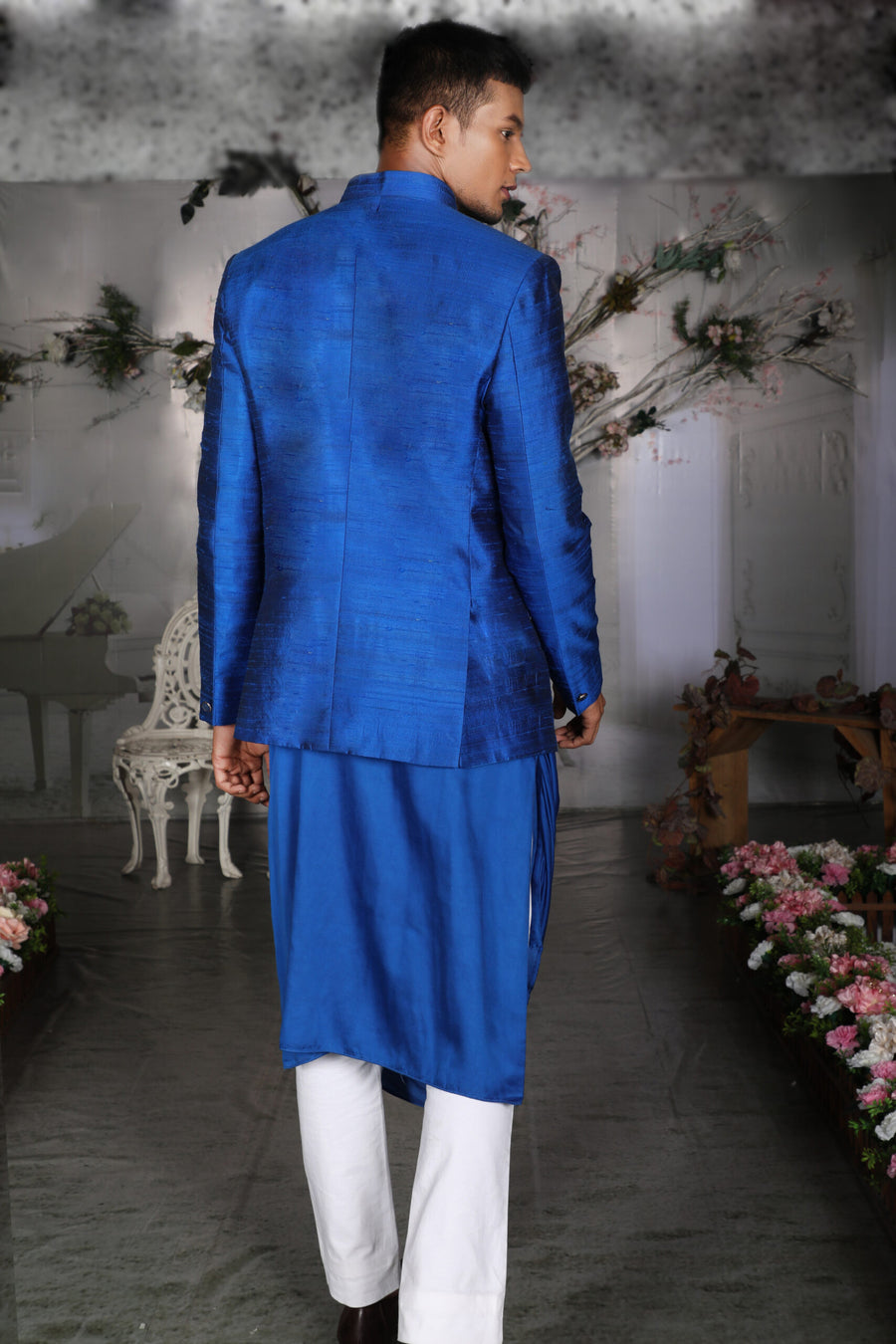 The Kobe Cowl Kurta and Bandhgala - Archana Kochhar India
