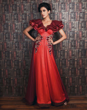 Load image into Gallery viewer, The Red Ruffle Gown
