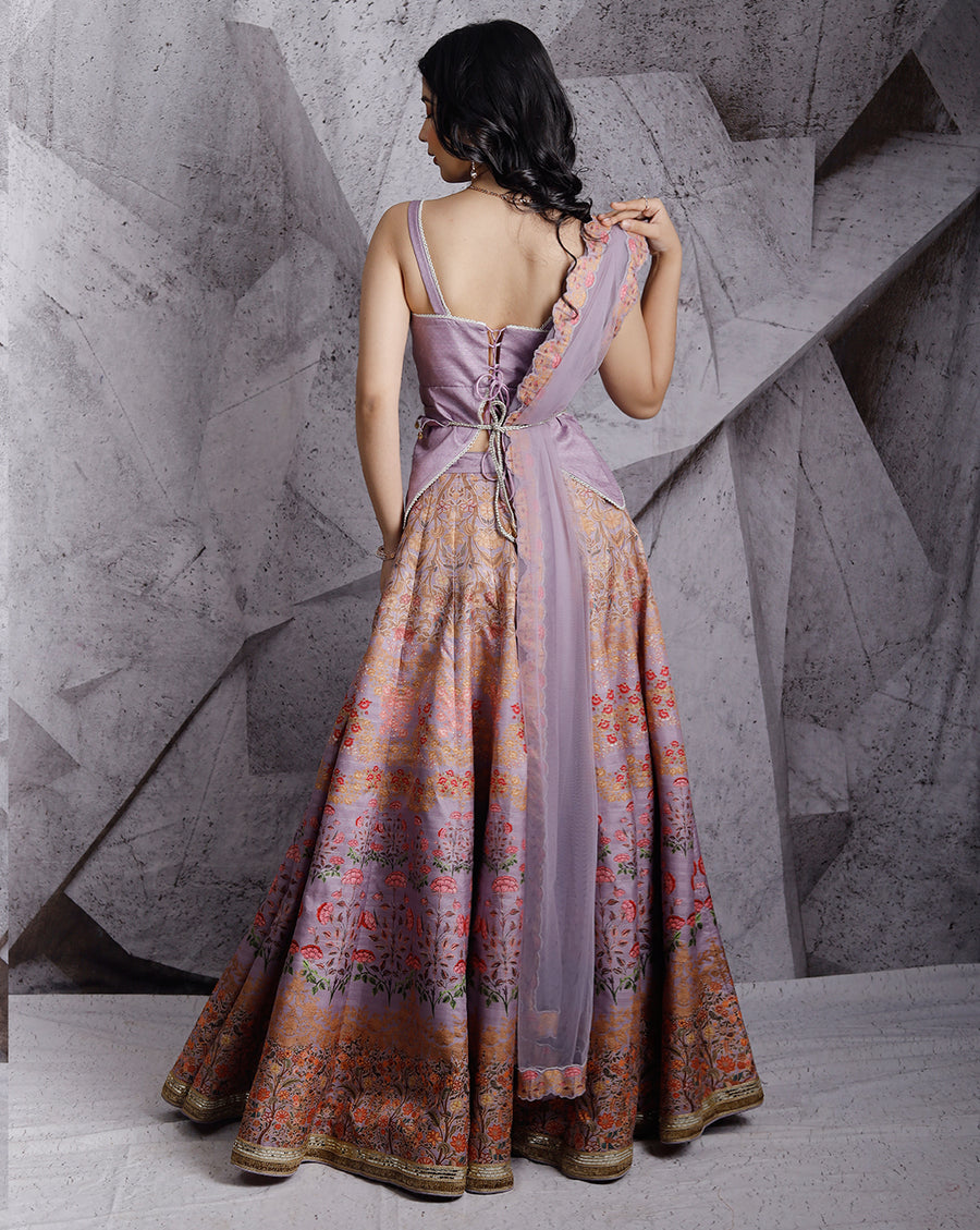 The Lilac Digital Lehenga