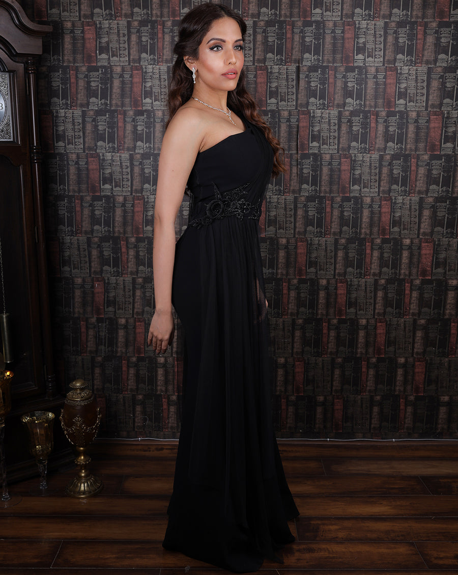 The Black Cocktail Gown