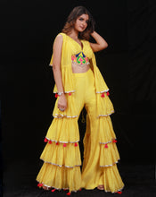 Load image into Gallery viewer, The Phoolon ki Haldi Jacket Set
