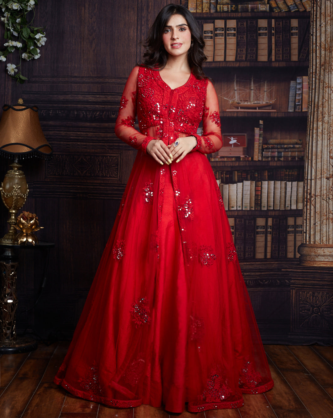 The Red Jacket Lehenga