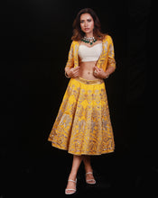 Load image into Gallery viewer, The Mustard Short Lehenga
