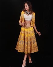 Load image into Gallery viewer, The Mustard Short Lehenga
