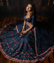 Load image into Gallery viewer, The Lagoon Lehenga
