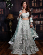 Load image into Gallery viewer, The Pista Green Lehenga - Archana Kochhar India
