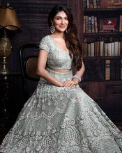 Load image into Gallery viewer, The Pista Green Lehenga - Archana Kochhar India
