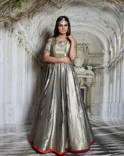 Load image into Gallery viewer, Steel Grey Anarkali - Archana Kochhar India
