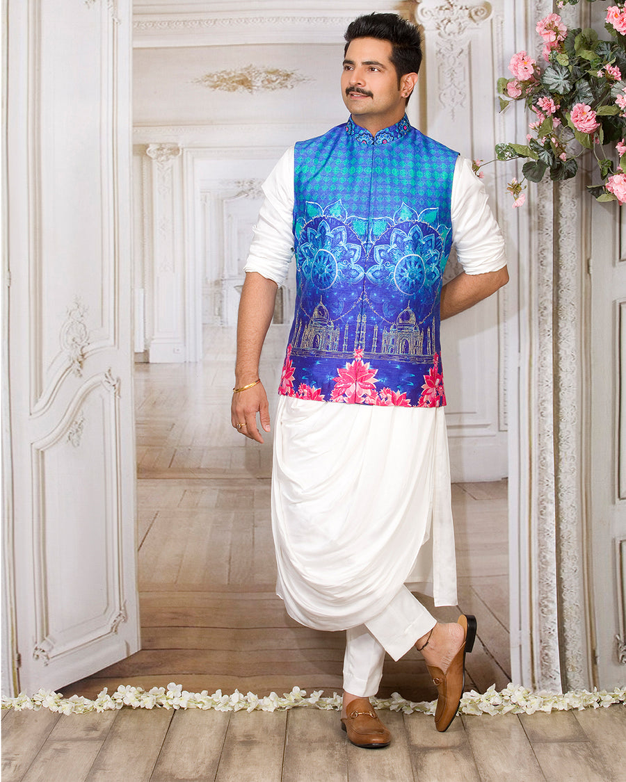 The Kovaltio Cowl Kurta and Kapu Bandi - Archana Kochhar India