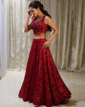 Load image into Gallery viewer, The Sequence Floral Lehenga
