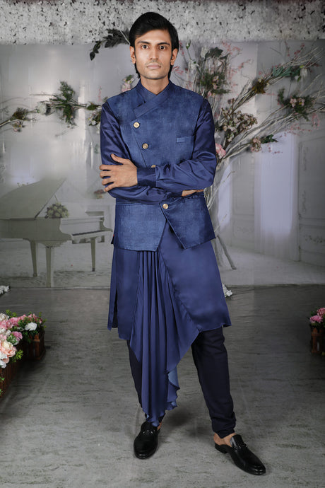 The Asymmetric Navatorm Kurta and Bandi - Archana Kochhar India