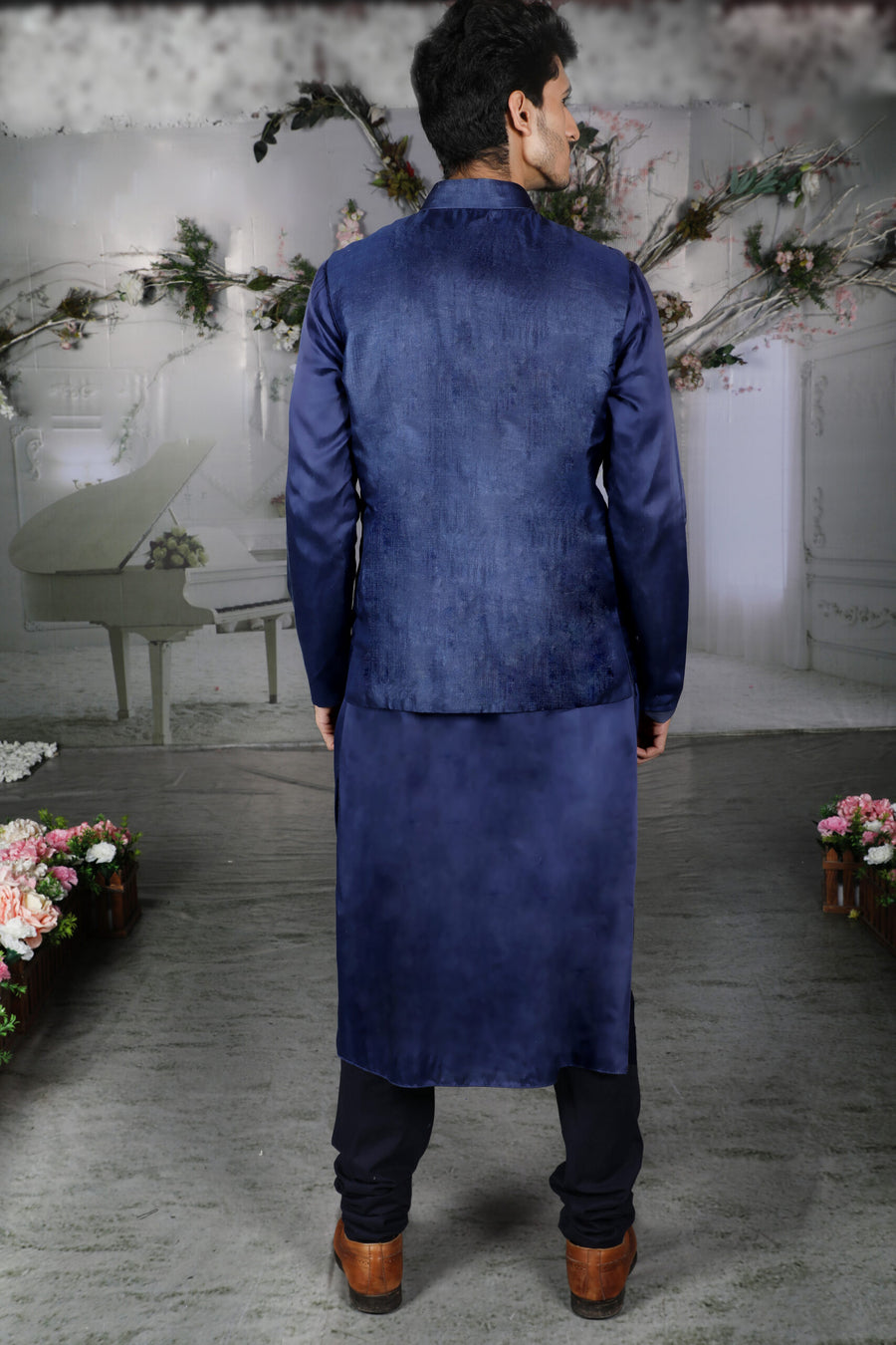 The Armada Cowl Kurta and Bandi - Archana Kochhar India