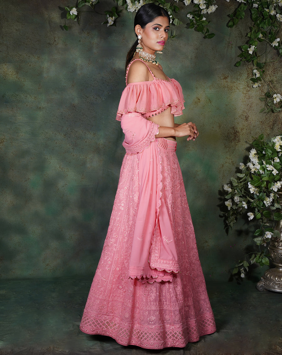 The Pink Lucknowi Lehenga