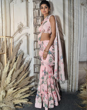 Load image into Gallery viewer, The Pink Paradise Plazzo-Sari
