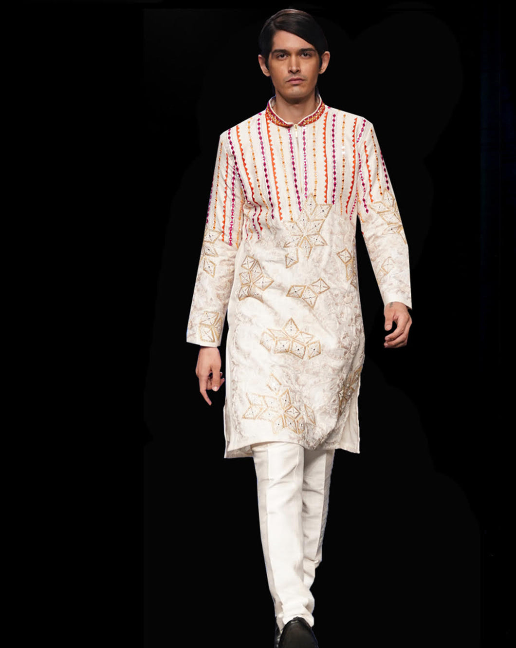 The Ivory Embroidered Sherwani