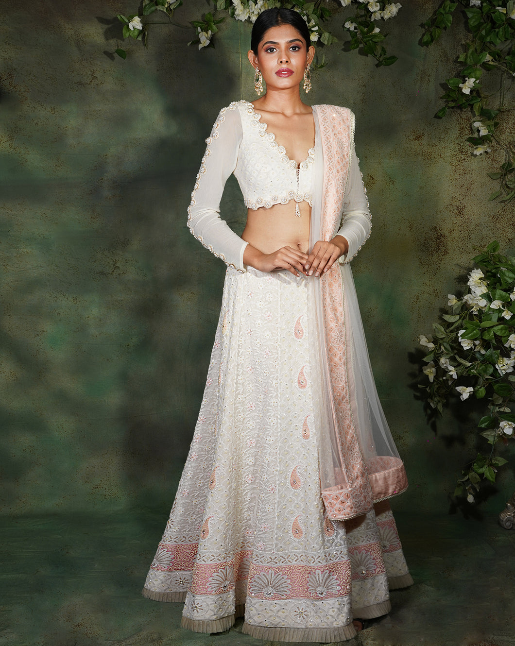 The Pearl Ivory Lehenga