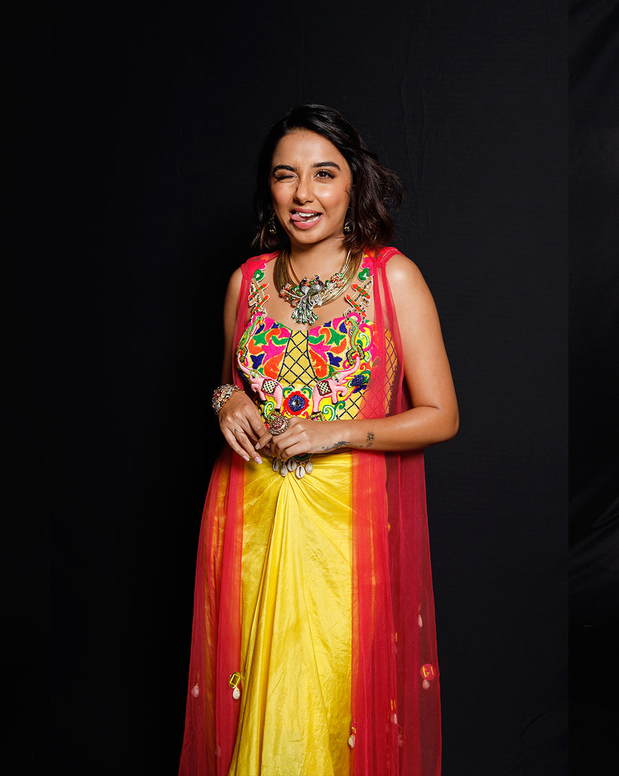 The Phoolon ki Haldi Skirt set