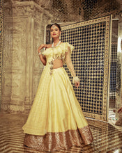 Load image into Gallery viewer, The Yellow Ruffle Anarkali-Lehenga - Archana Kochhar India
