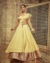 Load image into Gallery viewer, The Yellow Ruffle Anarkali-Lehenga - Archana Kochhar India
