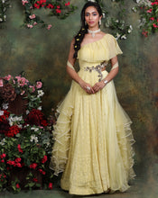 Load image into Gallery viewer, The Lemon Yellow Anarkali Set
