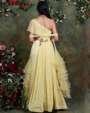 Load image into Gallery viewer, The Lemon Yellow Anarkali Set
